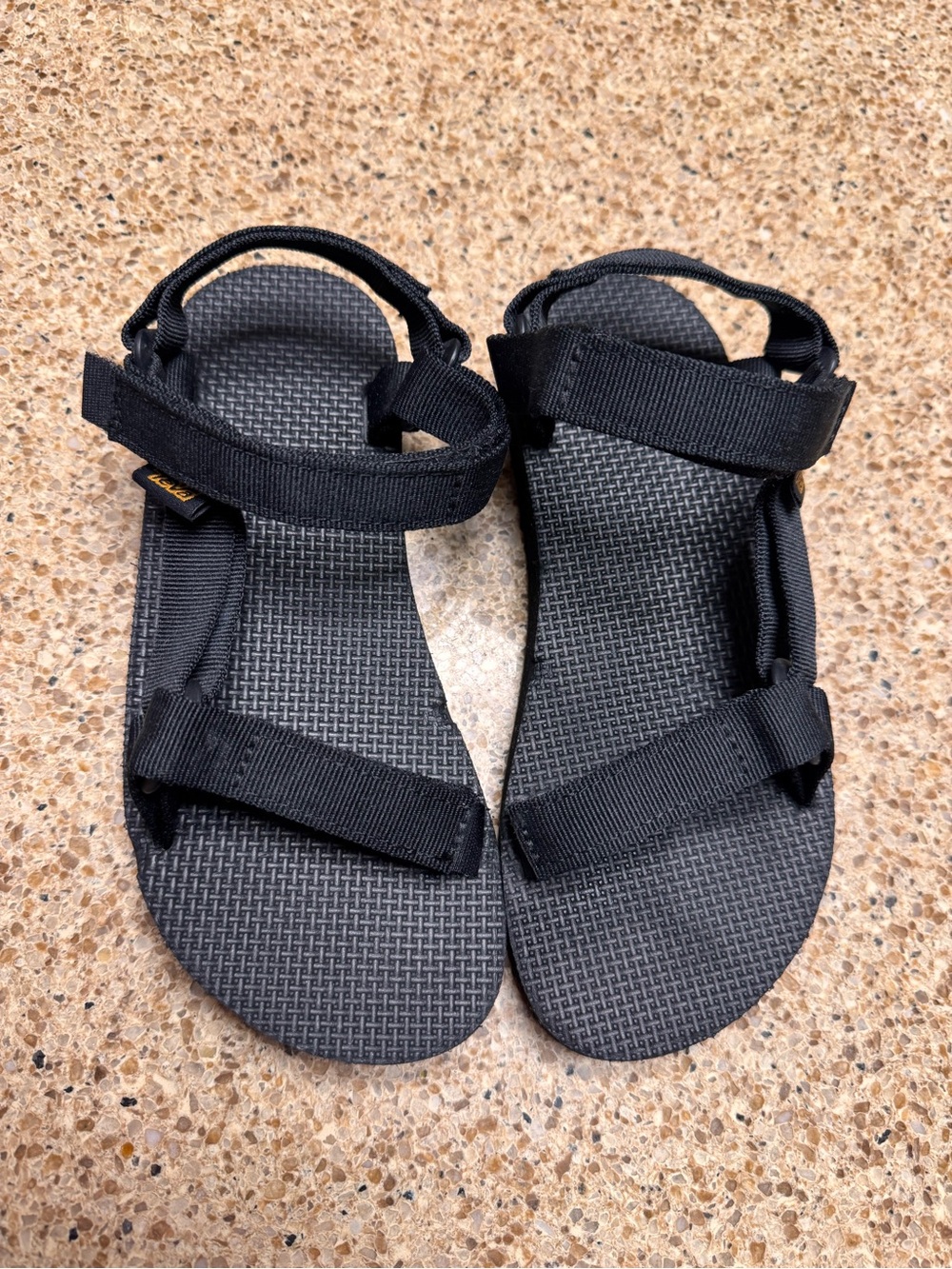 Teva Black Outdoor Strap Sandals